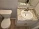 Small bathroom with a sink and toilet at 2455 Lake Harbin Rd, Morrow, GA 30260