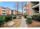 Landscaped courtyard with seating near pool at 3066 Chastain Park Ne Ct, Atlanta, GA 30342
