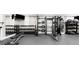 Well-equipped gym with weight machines, free weights, and fitness balls at 800 Peachtree Ne St # 8607, Atlanta, GA 30308
