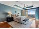 Large main bedroom with hardwood floors and city view at 325 E Paces Ferry Ne Rd # 1608, Atlanta, GA 30305