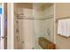 Large walk-in shower with glass enclosure and built-in seat at 325 E Paces Ferry Ne Rd # 1608, Atlanta, GA 30305