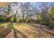 Large backyard with mature trees and a grassy area at 3854 Brookcrest Cir, Decatur, GA 30032