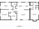 Floor plan showing a 1215 sq ft home with 3 bedrooms and 2 baths at 3854 Brookcrest Cir, Decatur, GA 30032