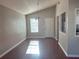 Dining room with hardwood floors and a chandelier at 3690 Darrah Sw Way, Atlanta, GA 30331