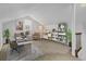 Bright home office with modern desk and built-in shelving at 1327 Hosea L Williams Se Dr, Atlanta, GA 30317