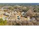 Aerial view of townhome community in wooded setting at 5531 Pine Aly, Lithonia, GA 30058