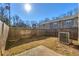 Private backyard with wooden fence and patio area at 5531 Pine Aly, Lithonia, GA 30058