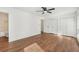 Large bedroom with double closets and wood flooring at 622 Powers Ferry North Se, Marietta, GA 30067