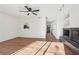 Living room with hardwood floors and open floor plan at 622 Powers Ferry North Se, Marietta, GA 30067