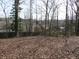 Wooded backyard view with chain link fence and mature trees at 2491 Crestdale Se Cir, Atlanta, GA 30316