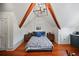 Bright bedroom with hardwood floors and high ceilings at 23 Paces West Dr, Atlanta, GA 30327