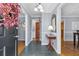 Bright entryway with slate floor and hardwood floors at 3251 Wanda Woods Dr, Atlanta, GA 30340