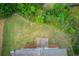 Aerial view showing house and backyard at 3996 Pine Village Pl, Loganville, GA 30052