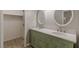 Updated bathroom with double vanity and walk-in shower at 1990 Old Concord Se Dr, Covington, GA 30016