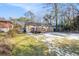 Home's backyard with wooden deck and grassy lawn at 2077 Rosewood Rd, Decatur, GA 30032