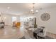 A modern living space integrates a dining area and a cozy living room at 2649 Santa Barbara Nw Dr, Atlanta, GA 30318