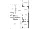 Floor plan showing main living areas, kitchen, and garage at 3645 Canopy Chase, Cumming, GA 30041