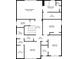 Second floor plan with primary bedroom and multiple bedrooms at 3645 Canopy Chase, Cumming, GA 30041