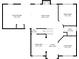 First floor plan showing kitchen, living room, and media room at 724 Landsdowne Ln, Locust Grove, GA 30248