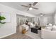 Spacious living area with hardwood floors and an open floor plan at 1352 Jennie Sw Ln, Lilburn, GA 30047