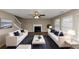 Living room with fireplace and comfy furniture at 2114 Black Oak Ln, Ellenwood, GA 30294