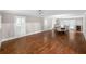 Bright dining room featuring hardwood floors and access to a patio at 2100 Davis Academy Rd, Rutledge, GA 30663
