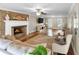 Spacious living room with fireplace and hardwood floors at 2100 Davis Academy Rd, Rutledge, GA 30663