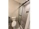 Contemporary bathroom with a walk-in shower and hexagon tile at 2501 Bradford Sq, Atlanta, GA 30345