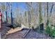 Landscaped backyard with wooded backdrop at 1924 Wilkenson Xing, Marietta, GA 30066