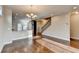 Open dining room area with hardwood floors and kitchen access at 4323 Tacoma Trce, Suwanee, GA 30024