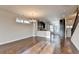 Bright dining room with hardwood floors and kitchen views at 4323 Tacoma Trce, Suwanee, GA 30024