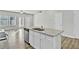 Kitchen island with granite countertops and stainless steel appliances at 4336 Mallory Ct, Union City, GA 30291