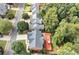 Aerial view of house with deck and backyard at 1450 Grovehurst Dr, Marietta, GA 30062