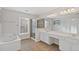 Large bathroom with double vanity and shower at 2428 Bridlewood Se Dr # 24, Atlanta, GA 30339