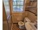 Bathroom with shower, toilet and sink at 425 Hilderbrand Dr, Sandy Springs, GA 30328