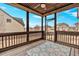 Spacious screened porch overlooking backyard at 845 Nevis Way, Mcdonough, GA 30253