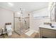 Bathroom with large walk-in shower and tile flooring at 103 Cardinal Se Rd, White, GA 30184