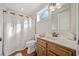 Clean bathroom with updated vanity and a shower/tub combo at 103 Cardinal Se Rd, White, GA 30184