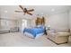 Bright bedroom featuring a unique headboard and en-suite bathroom at 103 Cardinal Se Rd, White, GA 30184
