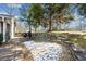 Stone retaining wall and spacious patio area at 103 Cardinal Se Rd, White, GA 30184