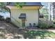 Private entrance with stairs leading to a patio and small yard at 141 Maison Nw Pl, Atlanta, GA 30327