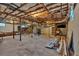Spacious unfinished basement with exposed ceiling, utilities, and ample storage space at 4847 Lakewood Dr, Acworth, GA 30101