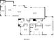 Detailed floor plan showcasing layout of kitchen, living room, bedrooms, and bathrooms, providing a clear view of the home's structure at 4847 Lakewood Dr, Acworth, GA 30101