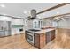Spacious kitchen with modern appliances and center island at 4847 Lakewood Dr, Acworth, GA 30101