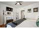 Bedroom with queen-size bed and access to bathroom at 1046 Ormewood, Atlanta, GA 30316