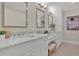 Elegant bathroom with double vanity and granite countertop at 750 Park Ne Ave # 6E, Atlanta, GA 30326