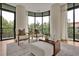 Living area with hardwood floors and floor-to-ceiling windows at 750 Park Ne Ave # 6E, Atlanta, GA 30326