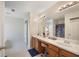 Double vanity bathroom with soaking tub and shower at 4414 Parmalee Path, Conley, GA 30288