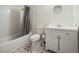 Simple bathroom with shower/tub and vanity at 4414 Parmalee Path, Conley, GA 30288