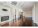Open living area with hardwood floors and fireplace at 2870 Pharr Court South Nw # 1205, Atlanta, GA 30305